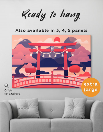 Japanese Torii Gate Canvas Wall Art - image 3