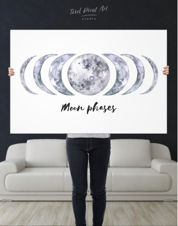 Moon Phases Canvas Wall Art - image 1