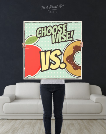 Choose Wise Pop Art Canvas Wall Art - image 6