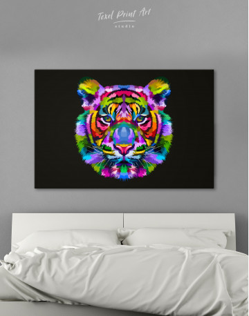 Colorful Tiger Canvas Wall Art
