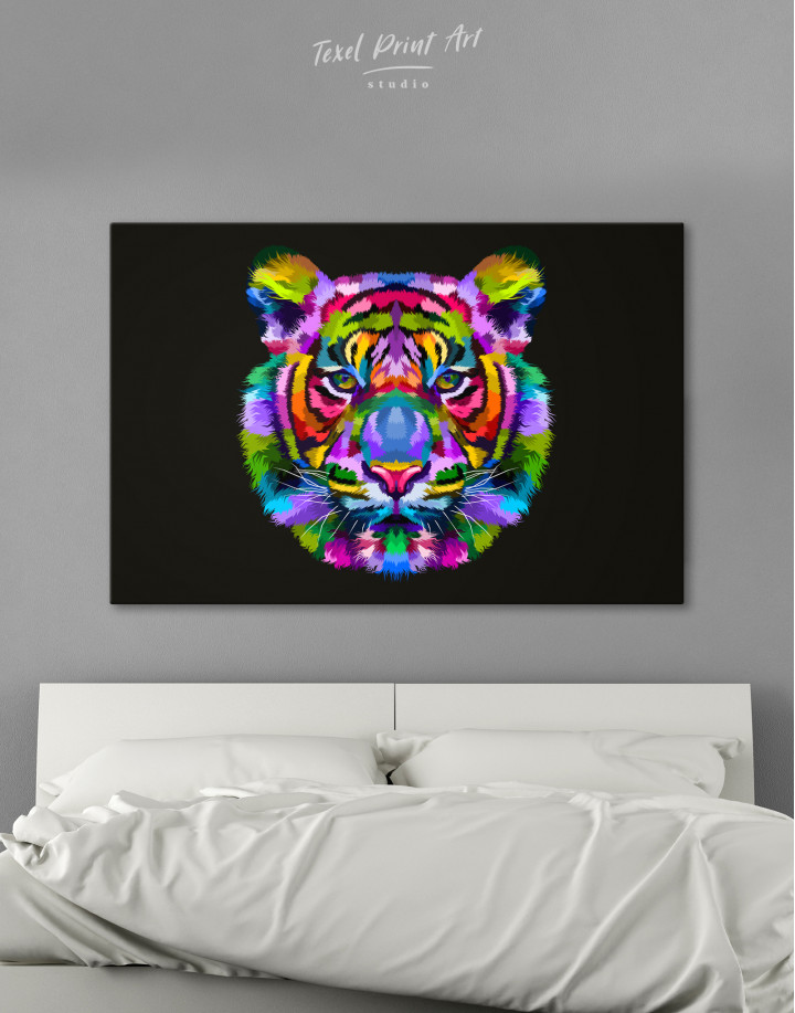 Colorful Tiger Canvas Wall Art