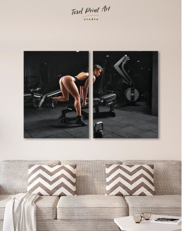 Sexy Sport Girl Canvas Wall Art - image 2