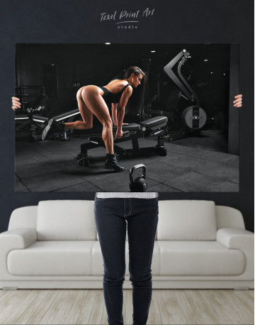 Sexy Sport Girl Canvas Wall Art - image 1
