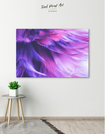 Purple Bird Feather Canvas Wall Art - image 5