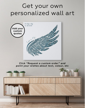 Let's Fly Wing Canvas Wall Art - image 5