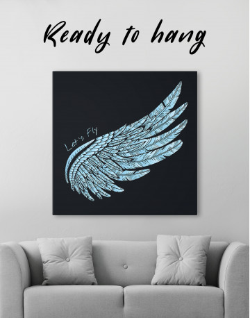 Let's Fly Wing Canvas Wall Art - image 3