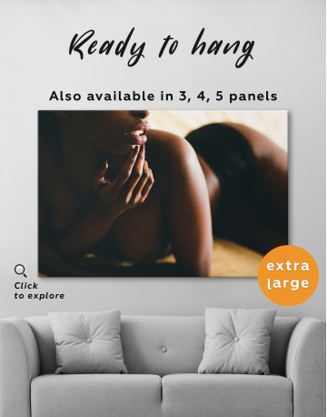 Sexy African Girl Canvas Wall Art - image 1