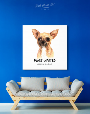 Most Wanted Chihuahua Canvas Wall Art - image 3