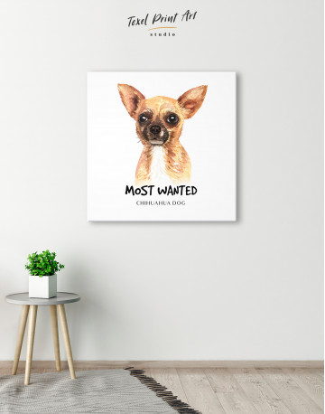 Most Wanted Chihuahua Canvas Wall Art - image 5