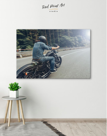 Chopper Rider Canvas Wall Art - image 4