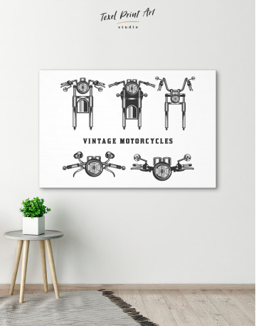 Vintage Motorcycles Canvas Wall Art - image 4