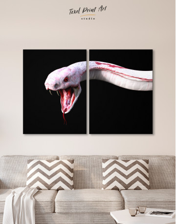 YKing1 Albino King Cobra Snake Canvas Wall Art - image 10