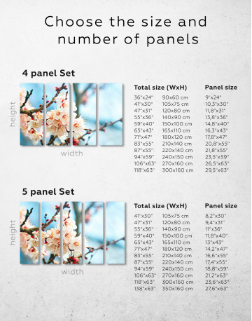 Apricot Blossom in Spring Canvas Wall Art - image 5