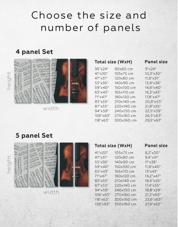 Violin and Music Notes Canvas Wall Art - image 9