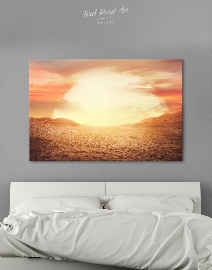 Desert Sun Canvas Wall Art