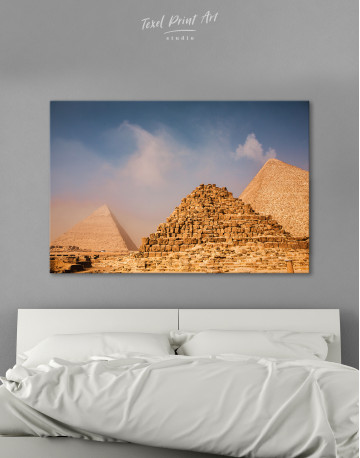 Egyptian Great Pyramids of Giza Canvas Wall Art