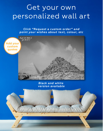 Egyptian Great Pyramids of Giza Canvas Wall Art - image 7