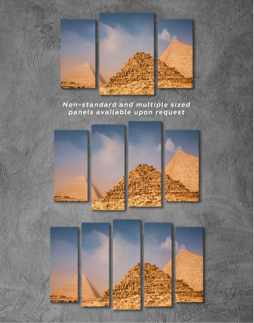 Egyptian Great Pyramids of Giza Canvas Wall Art - image 5