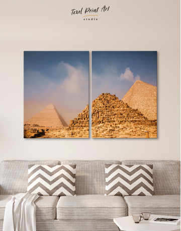 Egyptian Great Pyramids of Giza Canvas Wall Art - image 10