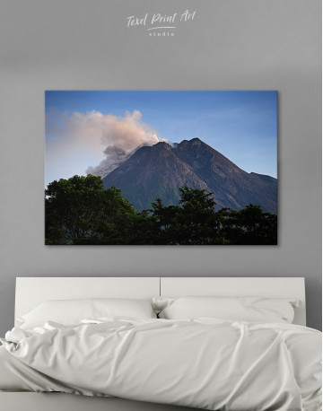Yogyakarta Volcano Erupting Canvas Wall Art