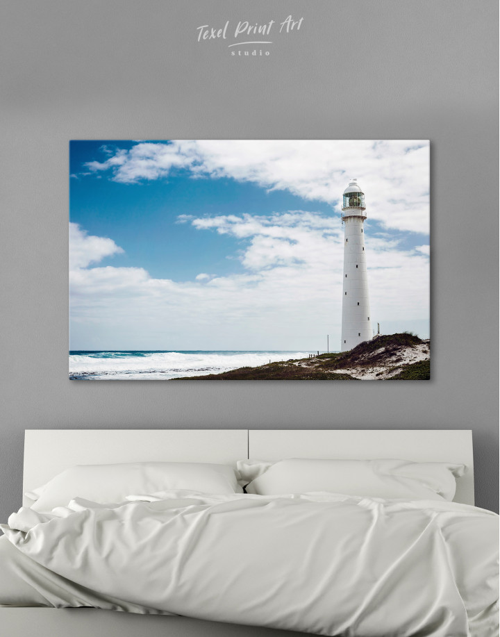 Old Lighthouse on a Shore Canvas Wall Art