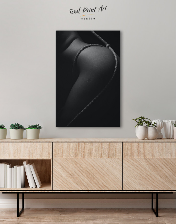 Nude Woman Bodyscape Canvas Wall Art