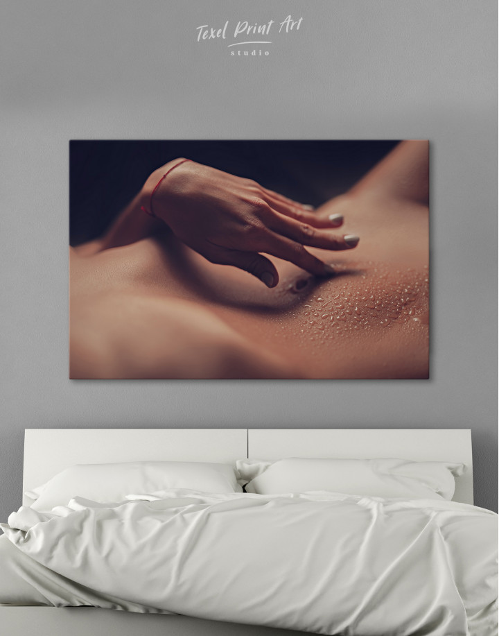 Sensual Woman Bodyscape Canvas Wall Art