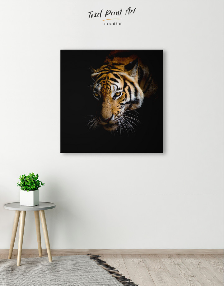 Close Up Tiger Canvas Wall Art