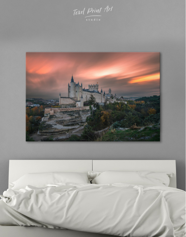 Segovia Castle Spain Canvas Wall Art