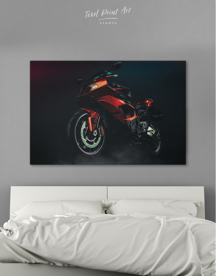 Sports Motorcycle Canvas Wall Art