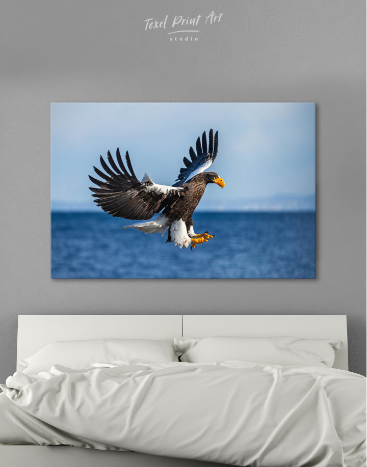 Flying Steller's Sea Eagle Canvas Wall Art