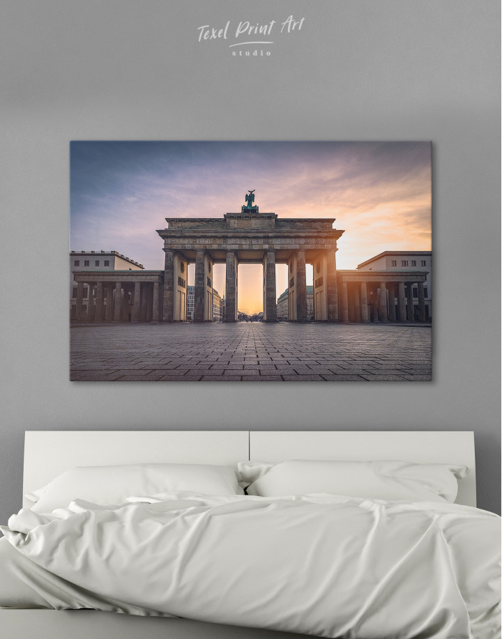 Brandenburg Gate at Sunset Canvas Wall Art