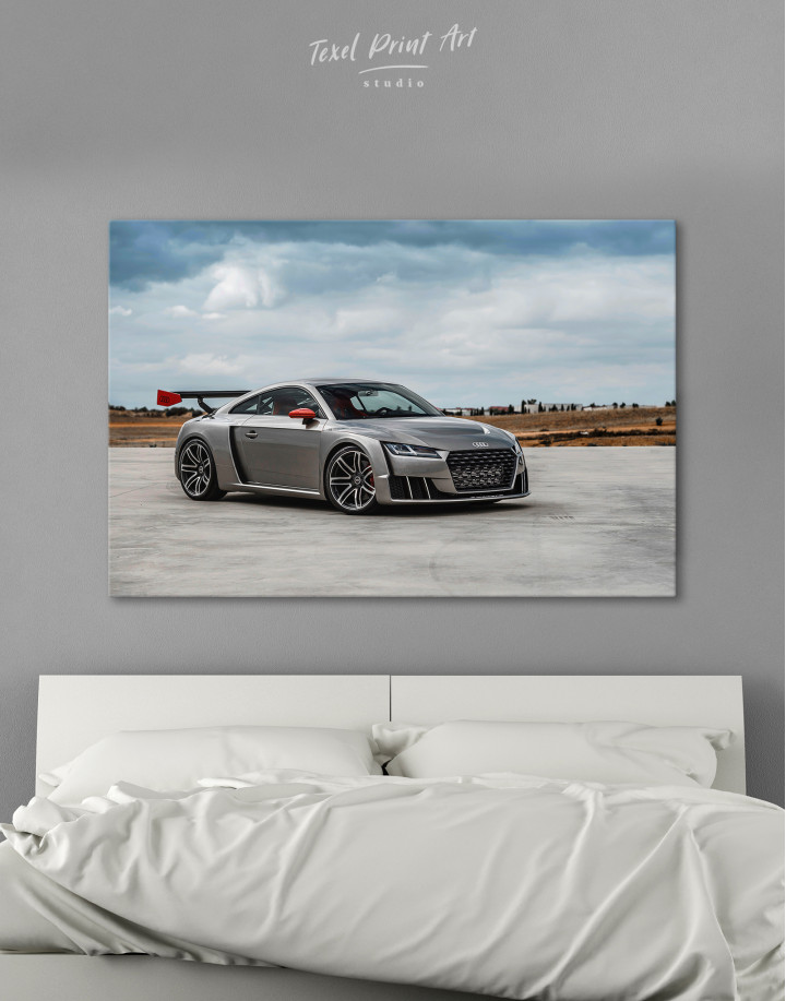 Gray Audi TT Canvas Wall Art