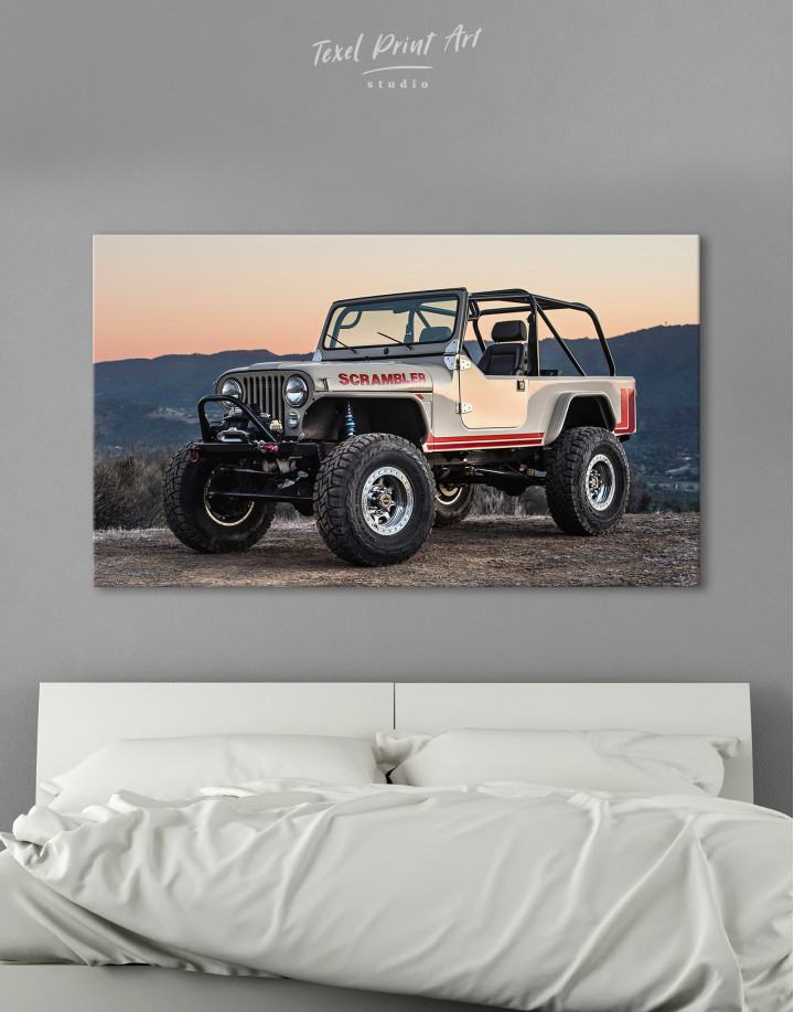 Jeep Scrambler Canvas Wall Art
