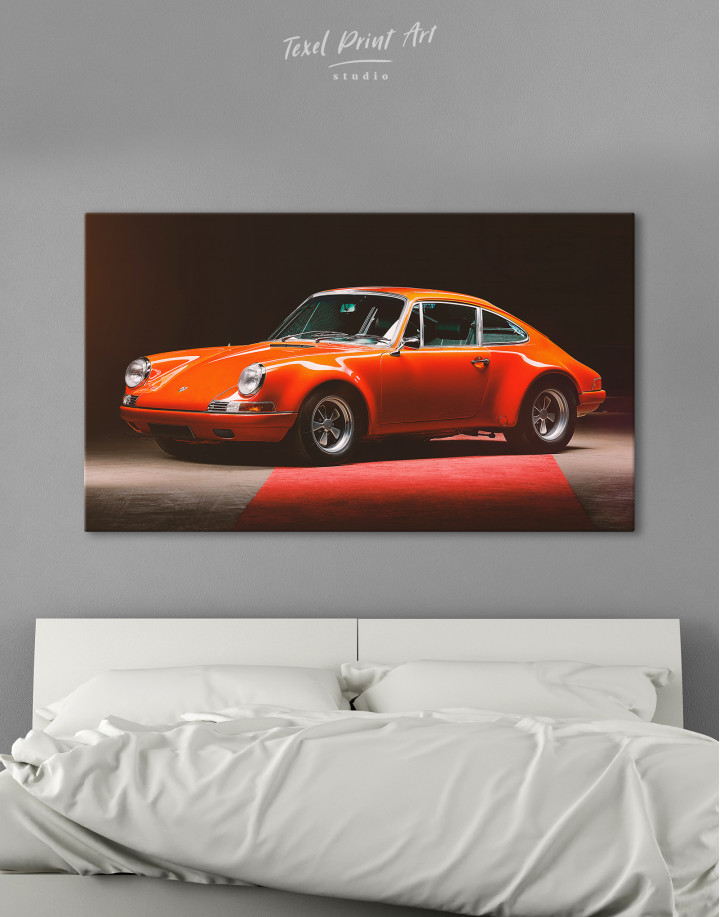 Red Porsche 911 Canvas Wall Art