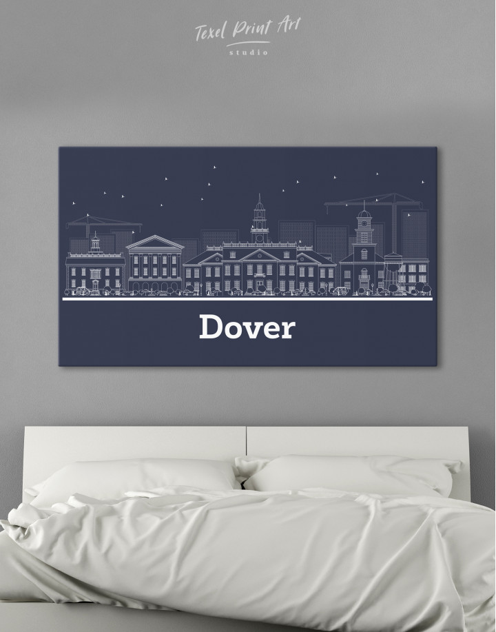 Dover Abstract Skyline Canvas Wall Art