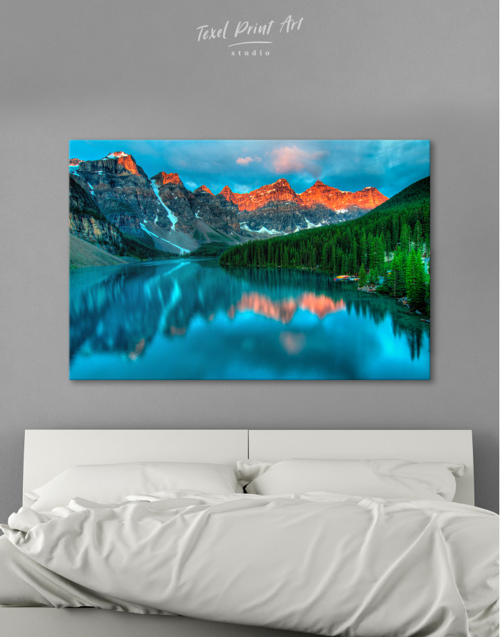 Beautiful Nature Landscape Scenery Lake Canvas Wall Art