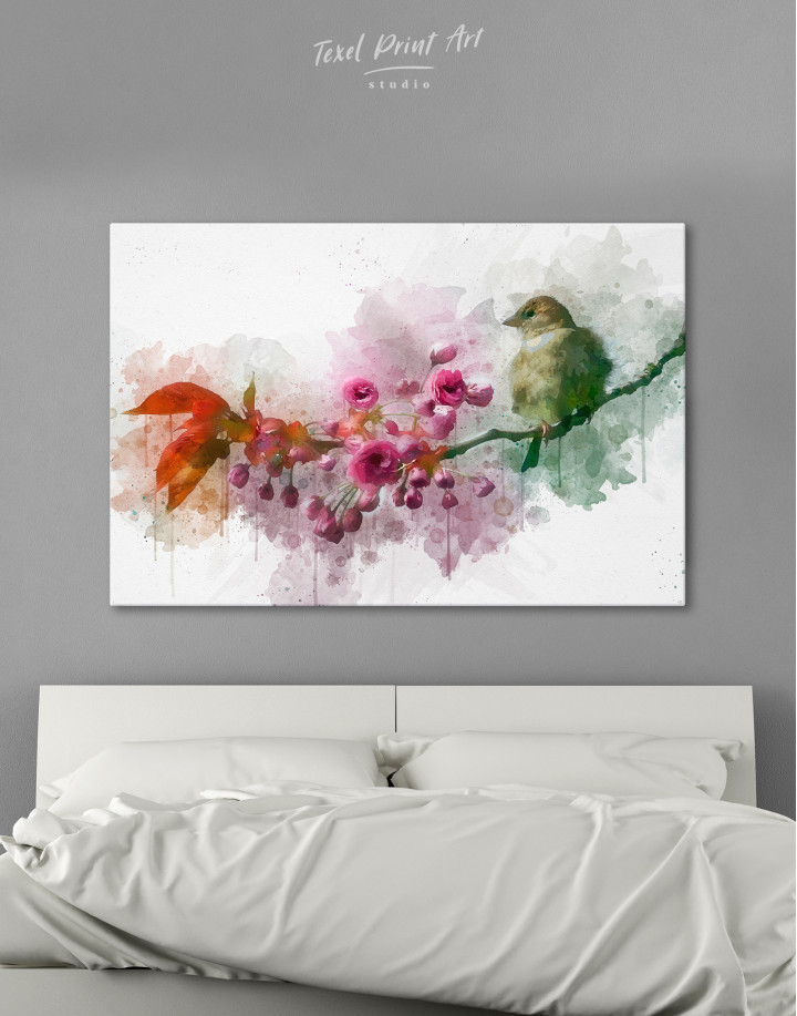 Branch Blossom Painting Canvas Wall Art