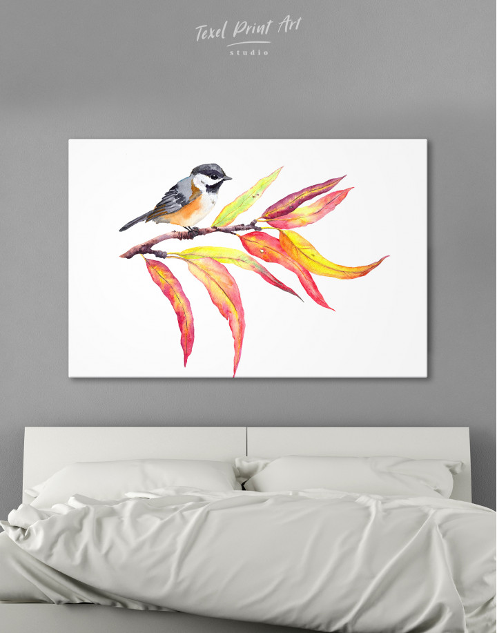 Watercolor Bird Canvas Wall Art