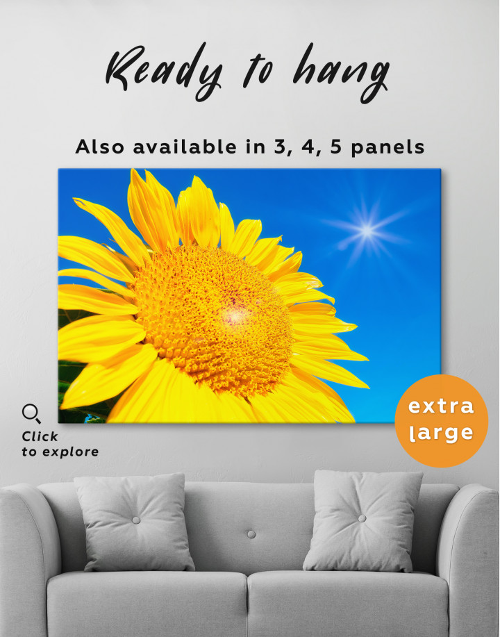 Shining Sunflower Canvas Wall Art