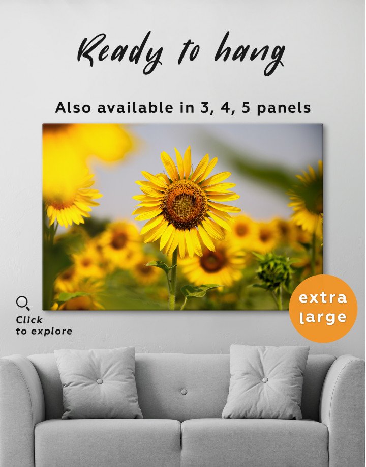 Beautiful Sunflower Canvas Wall Art