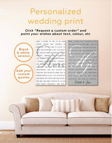 Wedding Vows Canvas Wall Art - image 2